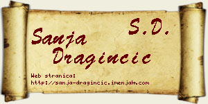 Sanja Draginčić vizit kartica